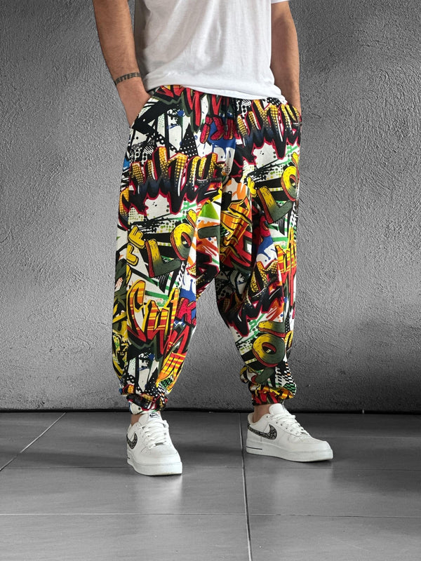 Wow Desenli Spor Şalvar COC1830