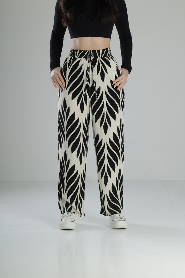 Yaprak Desenli Baggy Pantolon COC1833