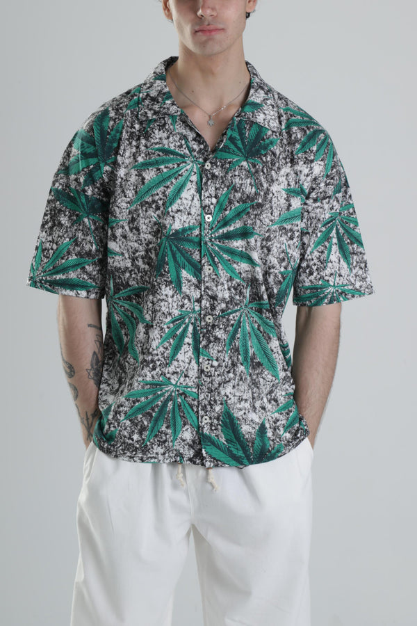 Yaprak Desenli Gömlek COC1834