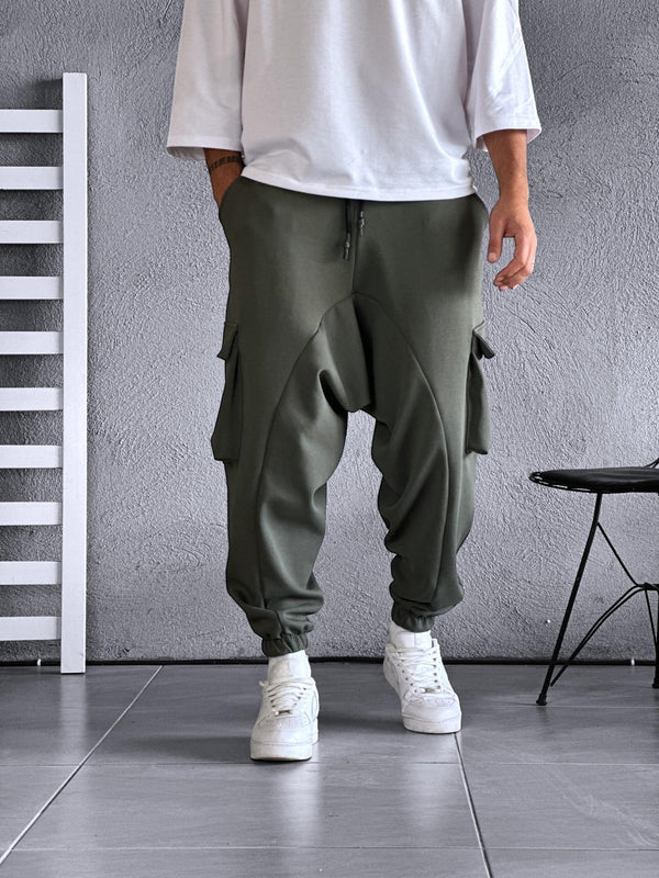 Yeşil Kargo Cepli Şalvar COC1851