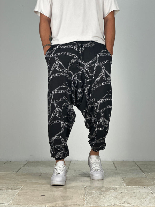 Zincir Desenli Spor Şalvar COC1430